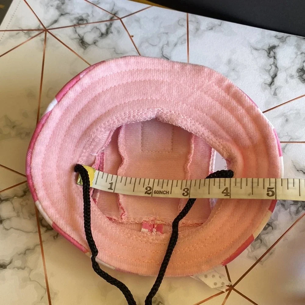 Pawaboo Pink Plaid Dog Hat